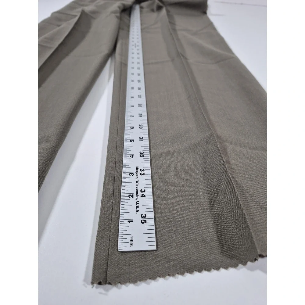 Sansabelt Dress Pants Mens 38x36 Brown Pleated Straight Comfort Waist NWT